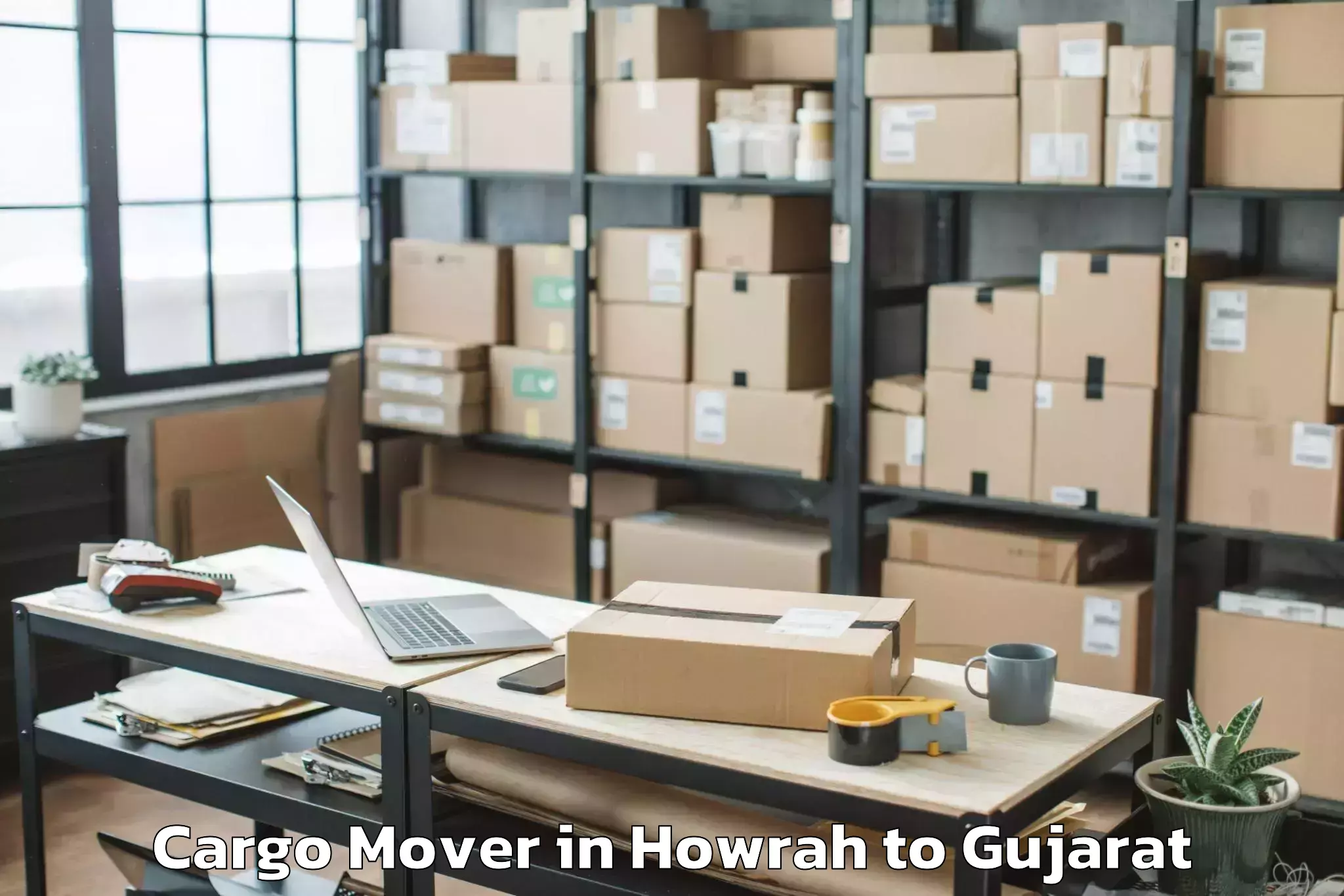 Book Howrah to Kodinar Cargo Mover Online